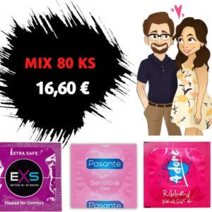 Pasante mega veľký balíček mix 80 ks – môj kondóm 002